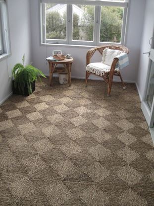 thảm cói vuông - seagrass carpet